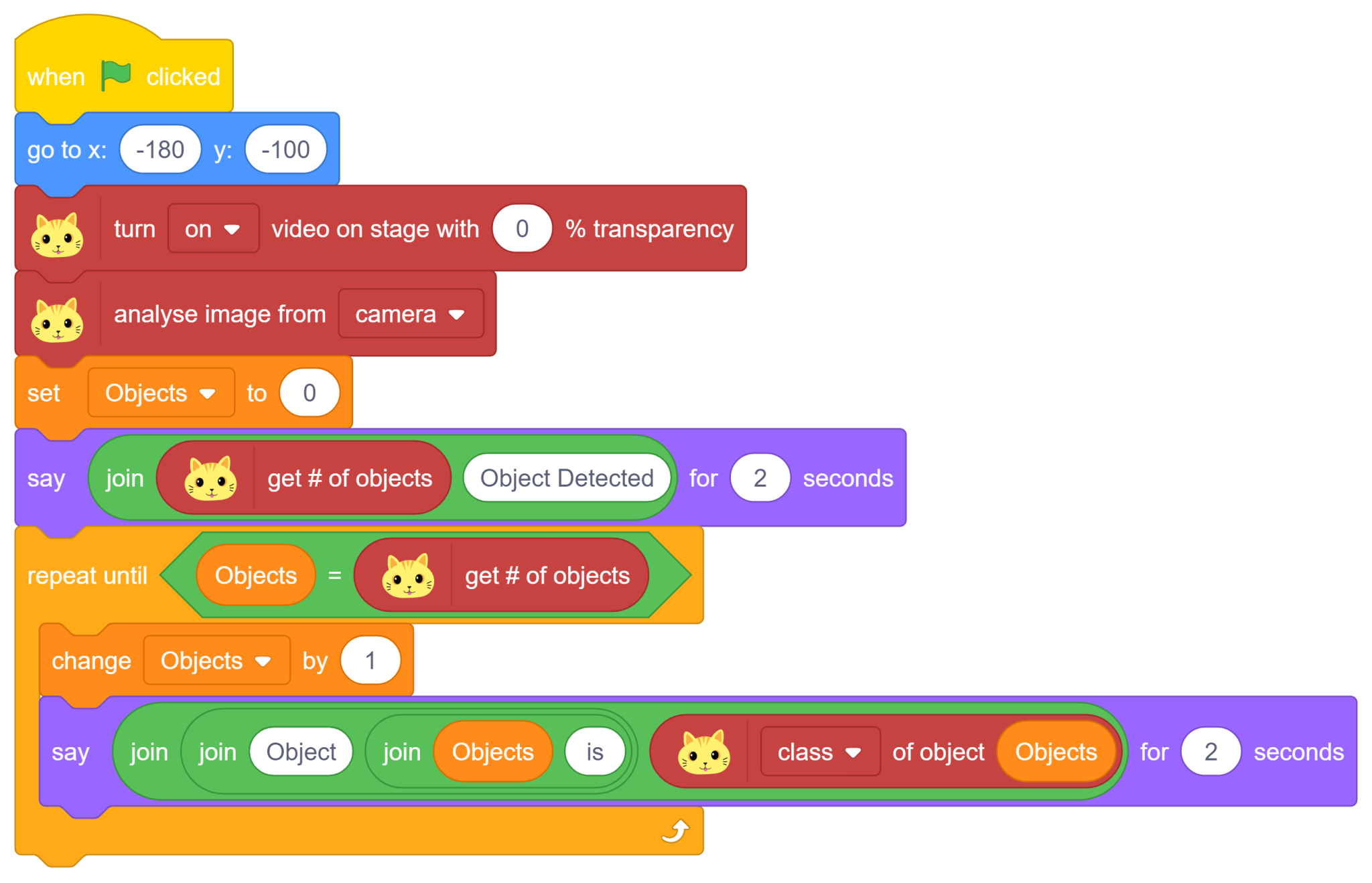 complete code for ai object finder with last stage