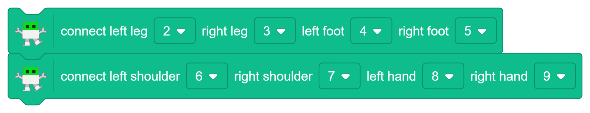 connect leg and shoulder block