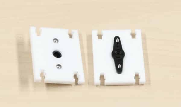 shoulder servo horn plate