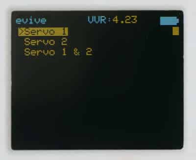 servo 1 & 2