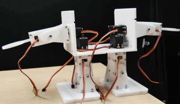 attach sholder front plate to the arm back servo plate and to the shoulder servo horn plate