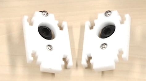 leg servo horn plates using servo screws