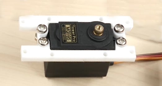 leg back servo plate