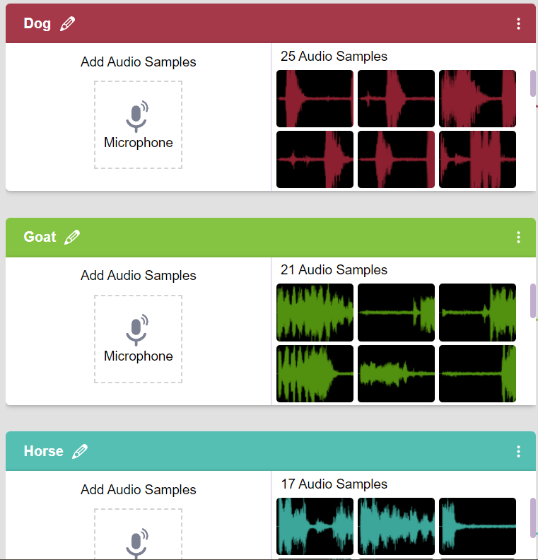 sample audio samples collect