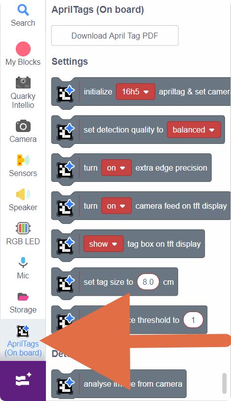 AprilTags Extension Blocks