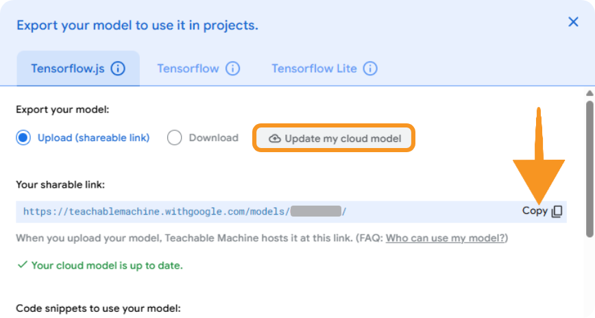 Update my cloud model