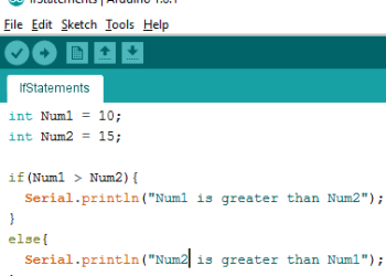 Arduino IDE if-else-if Statement