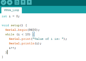 Arduino IDE while Loop