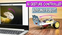 AI gesture Controlled Arduino Robot