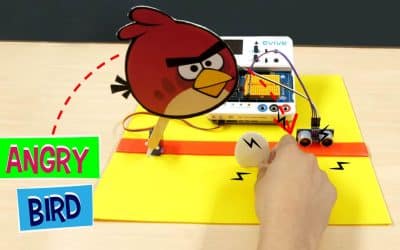 Angry Bird: Control Servo using Ultrasonic Sensor